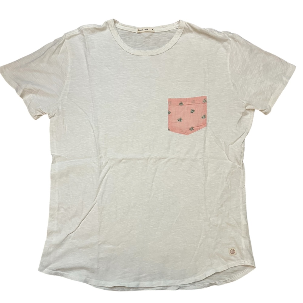 Marine Layer - Signature Tee with Printed Pocket - Medium